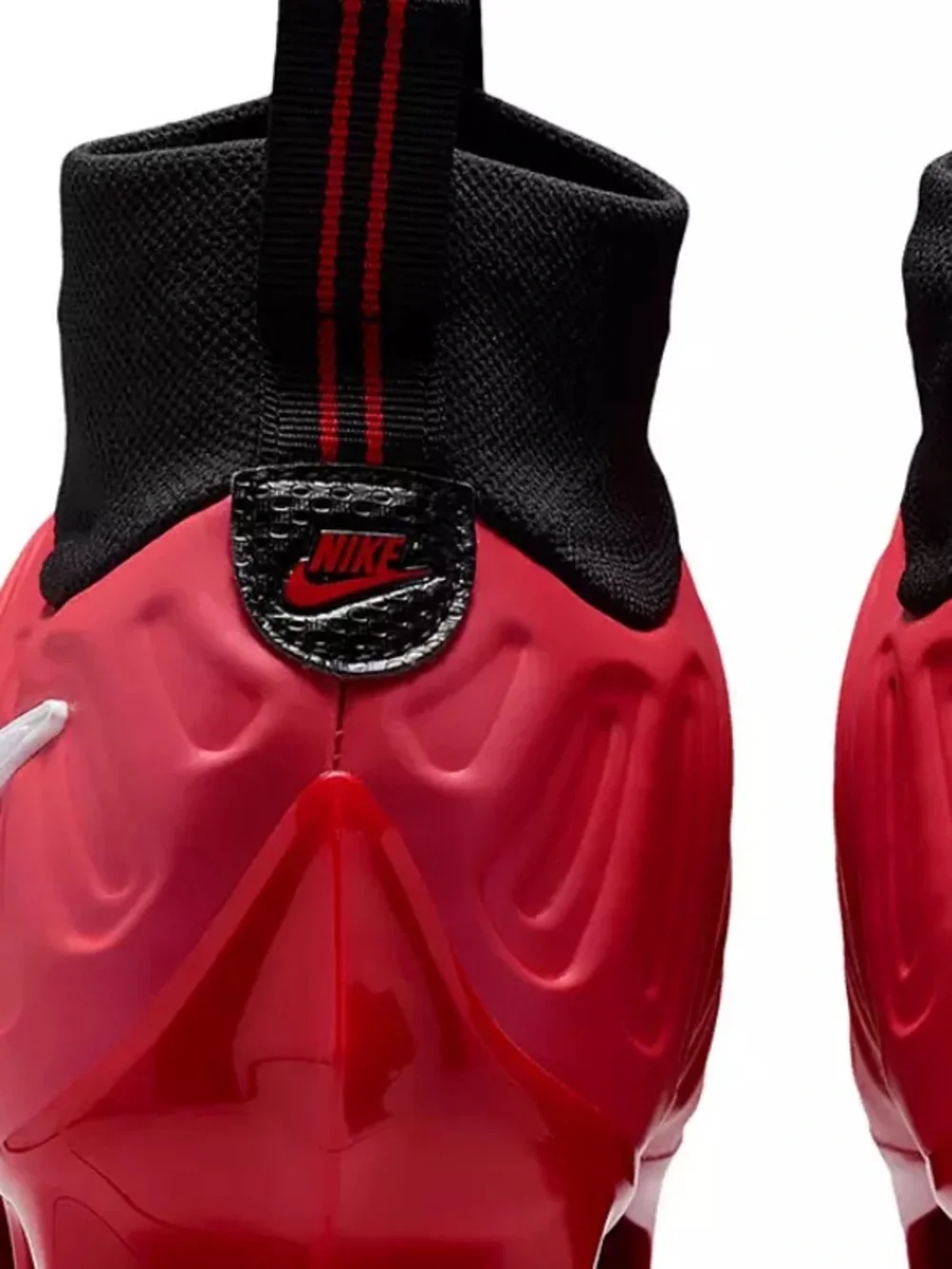 Nike Men’s red and Black Football Cleats with Silver Swoosh Nike Vaporposite